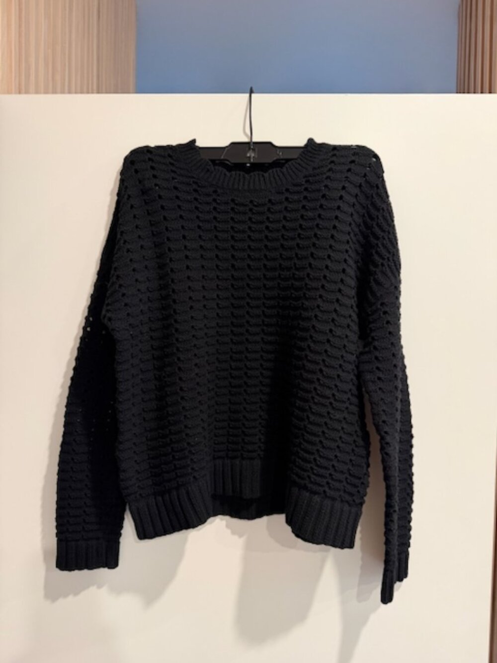 Lilla P Cropped Black Sweater